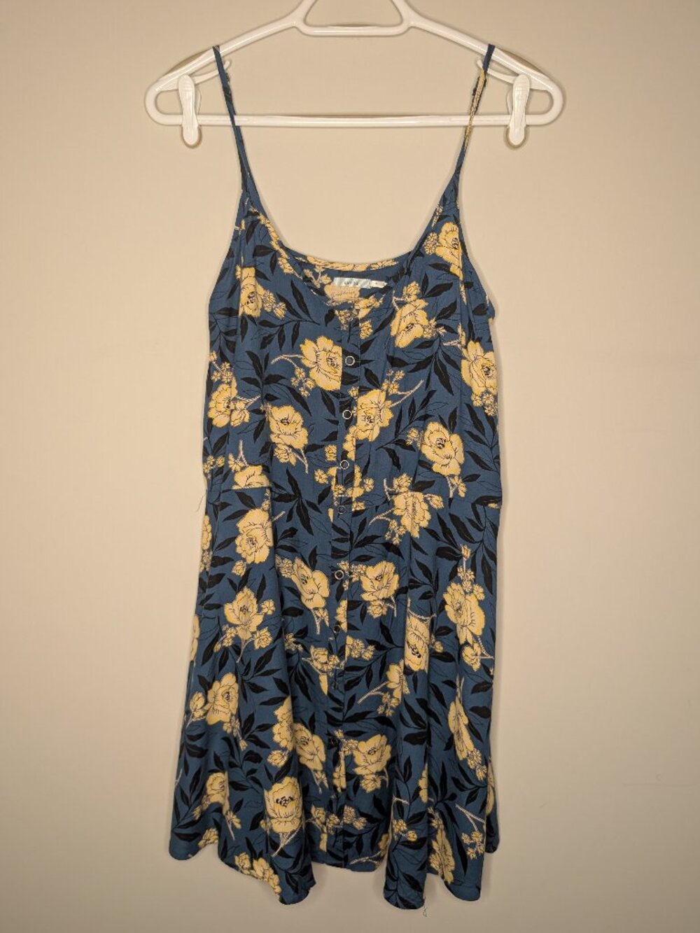 Kimchi Blue UO Turquoise Floral Button Down Sundress Dress Size M